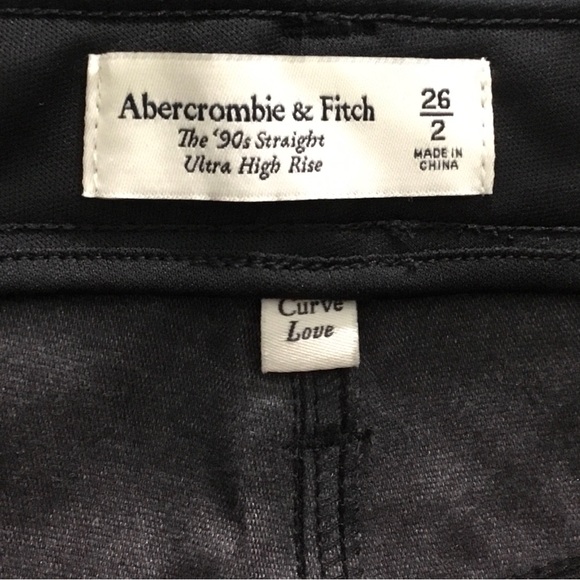 NWT Abercrombie & Fitch Curve Love Vegan Leather Pants - Picture 5 of 6